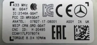 4x Original MERCEDES W205 W222 A217 Reifendrucksensoren A0009050030 RDKS Satz - Bild 3