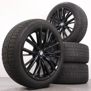 Winterräder 18 Zoll BMW 3er G20 G21 4er G22 G23 2er G42 Original Felgen Sty. 796M 6885305 6885306 Winterreifen 6mm & 5-5,5mm 225/45R18 & 255/40R18 XL * SSR RSC Runflat Continental - Bild 1