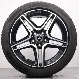Winterräder 18 Zoll Mercedes-Benz A- B- CLA- Klasse W177 V177 W247 C118 X118 Original Felgen A1774011500 Winterreifen 5mm DOT18 225/45R18 91H MO Pirelli - Bild 4