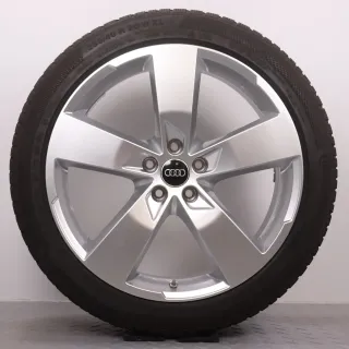 Winterräder 20 Zoll Audi A6 S6 4K C8 Original Felgen 4K0601025K Winterreifen 6-7mm DOT21&22 255/40R20 101W XL AO Continental Winter Contact TS 850 P 5-Arm Design RDK - Bild 5
