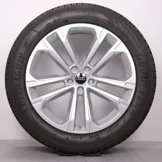 Winterräder 20 Zoll Audi Q7 SQ7 4M Original Felgen 4M0601025DT Winterreifen DOT24 8mm 285/45R20 112V XL AO Goodyear Ultra Grip 8 Performance SUV silber 9x20ET28 RDK - Bild 4