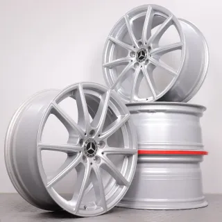 Alufelgen 19 Zoll Mercedes-Benz CLE 300E C236 Original Felgen Felgensatz 5-Doppelspeichen A2364010600 & A2364010800 silber 8x19ET45,1 & 9x19ET60,6 5x112 66,6mm - Bild 1