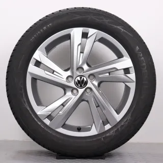 Winterräder 17 Zoll VW Taigo CS & T-Cross C1 Original Felgen Valencia 2G7601025E Winterreifen 205/55R17 91H Vredestein Wintrac Pro Valencia galvanograu 6,5x17ET39 5x100 Alufelgen - Bild 2