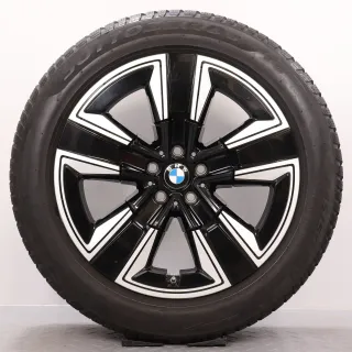 Winterräder 19 Zoll BMW iX3 G08 Original Felgen 6895627 Styling 842 Winterreifen 6&7mm DOT20&21 245/50R19 105V XL * RSC (Runflat) Pirelli Sottozero 3 jet black 8x19ET34 RDK - Bild 2