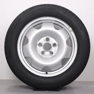 Sommerräder 17 Zoll VW T5 T6 T6.1 Original Felgen 7J5601027 Sommerreifen 215/60R17C 109/107T Hankook RA58 Vantra Transit Stahlfelge silber 7x17ET56 5x120 Stahlfelgen NEU - Bild 5