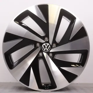Alufelgen 20 Zoll VW ID.4 & ID.5 Original Felgen Felgensatz Drammen 11A601025A & 11A601025H schwarz glanzgedreht 8x20ET45 & 9x20ET42 5x112 57,1mm NEU - Bild 7