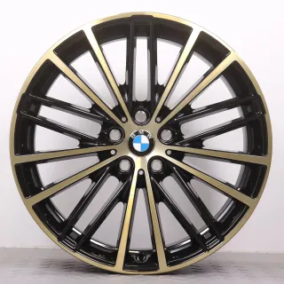 Alufelgen 19 Zoll BMW 5er G30 G31 Original Felgen Felgensatz Styling 635 V-Speiche night gold 8x19ET30 & 9x19ET44 5x112 66,6mm NEU DEMO - Bild 3