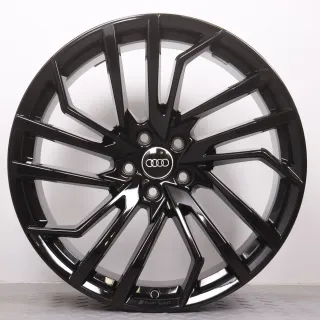 Alufelgen 20 Zoll Audi RS4 8W B9 & RS5 F5 8W Original Felgen Felgensatz 5-Segmentspeichen-Evo-Design 8W0601025FT schwarz glanz 9x20ET22 5x112 66,6mm - Bild 2