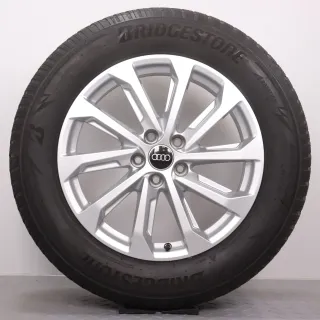 Winterräder 18 Zoll Audi Q5 GU Original Felgen 8MA601025Q Winterreifen DOT25 5 & 6mm 235/60R18 107H XL R0 Bridgestone Blizzak LM-005 10-Speichen silber 7x18ET34 - Bild 5