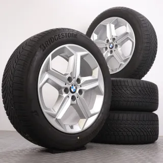 Winterräder 18 Zoll BMW X1 iX1 U11 & X2 iX2 U10 Original Felgen 6898039 Styling 865 Winterreifen 5,5-6mm DOT22 225/55R18 102H XL * (BMW Sternmarkierung) Bridgestone Blizzak LM005 - Bild 1