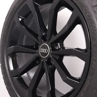 Winterräder 18 Zoll Audi A4 S4 8W B9 Original Felgen schwarz glanz 8W0601025H Winterreifen volles Profil DOT23&24 245/40R18 97V XL AO Goodyear Ultragrip Performance GEN-1 8x18ET40 - Bild 7