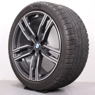 Winterräder 19 Zoll BMW 8er G14 G15 G16 5er G30 G31 Original Felgen 8090019 & 8090020 Winterreifen 245/40R19 & 275/35R19 XL * RSC Pirelli P Zero Winter Styling 727M Doppelspeiche - Bild 6