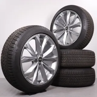 Winterräder 20 Zoll Audi A6 Allroad 4K C8 Original Felgen grau 4K9601025K DOT24 Winterreifen 245/45R20 103W XL AO Continental WinterContact TS850P 8mm - Bild 1