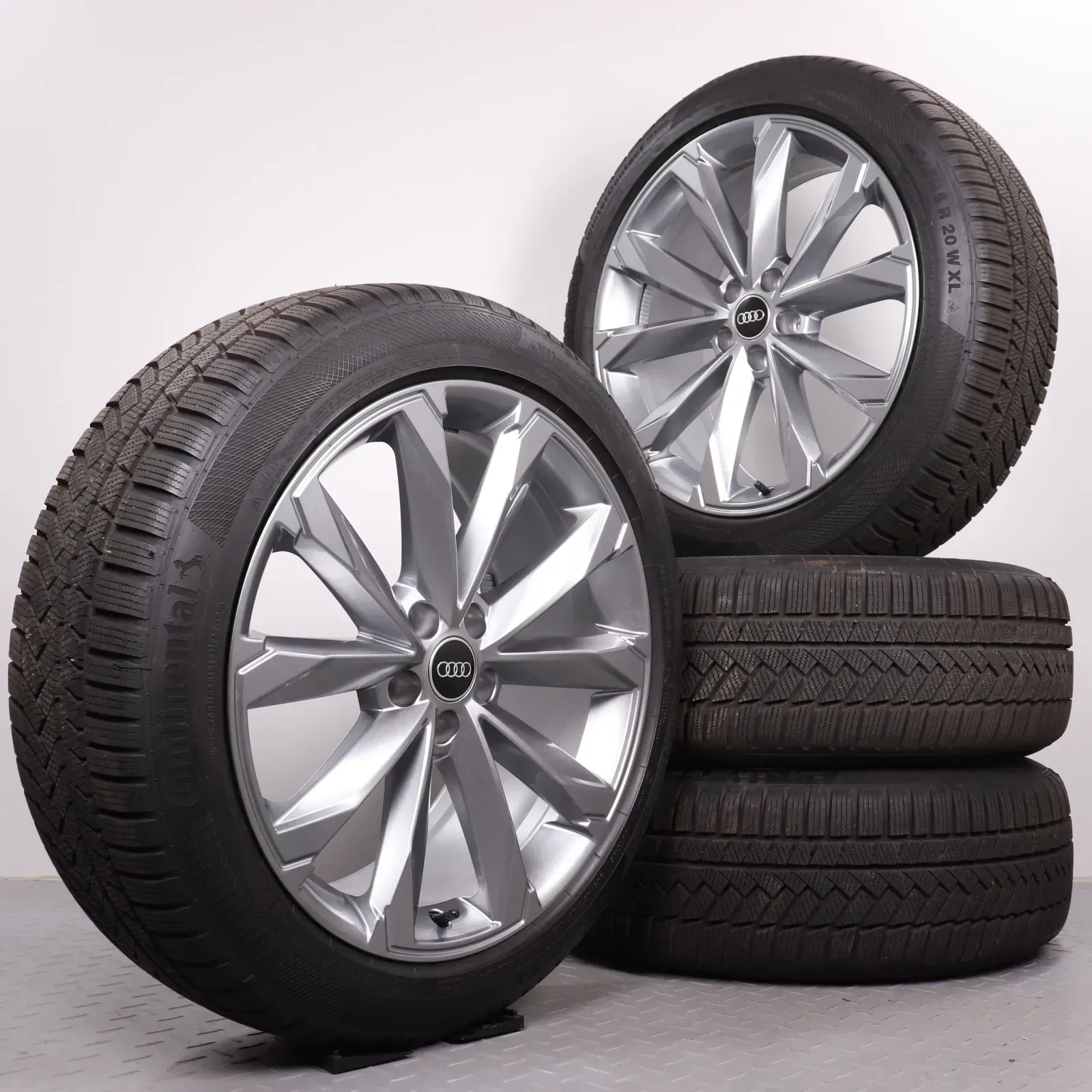 Winterräder 20 Zoll Audi A6 Allroad 4K C8 Original Felgen grau 4K9601025K DOT24 Winterreifen 245/45R20 103W XL AO Continental WinterContact TS850P 8mm - Bild 1