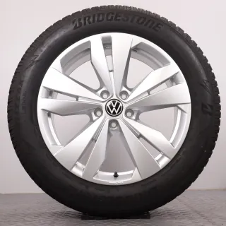 Winterräder 19 Zoll VW ID.4 & ID.5 Original Felgen Loen 11A071499 Winterreifen DOT23 6,5-7mm & 5,5mm 235/55R19 & 255/50R19 Bridgestone Blizzak LM005 silber 5x112 - Bild 4
