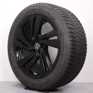 Winterräder 20 Zoll VW Touareg CR Original Felgen 760601025AA Winterreifen 8mm 285/45R20 112V XL AO Goodyear Ultragrip 8 Performance Nevada schwarz glanz 9x20ET33 5x112 NEUWERTIG - Bild 6