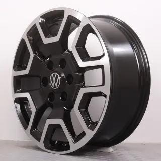 Alufelgen 20 Zoll VW Amarok T1 Original Felgen Felgensatz Bendigo 2HJ601025K schwarz glanzgedreht 8x20ET55 6x139,7 93,1mm Neu DEMO N1XC-1007-C1B - Bild 6