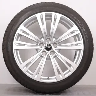 Winterräder 20 Zoll Audi A8 S8 4N D5 Original Felgen 4N0601025Q Winterreifen 6,5mm DOT24 265/40R20 104V XL AO Goodyear Ultragrip Performance GEN-1 Silber 9x20ET40 RDK - Bild 3