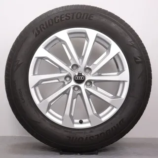 Winterräder 18 Zoll Audi Q5 GU Original Felgen 8MA601025Q Winterreifen DOT25 5 & 6mm 235/60R18 107H XL R0 Bridgestone Blizzak LM-005 10-Speichen silber 7x18ET34 - Bild 2