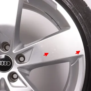 Winterräder 20 Zoll Audi A6 S6 4K C8 Original Felgen 4K0601025K Winterreifen 6-6,5mm DOT22&23 255/40R20 101W XL AO Continental Winter Contact TS 850 P 5-Arm Design RDK - Bild 7