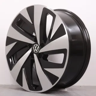 Alufelgen 20 Zoll VW ID.4 & ID.5 Original Felgen Felgensatz Drammen 11A601025A & 11A601025H schwarz glanzgedreht 8x20ET45 & 9x20ET42 5x112 57,1mm NEU - Bild 4