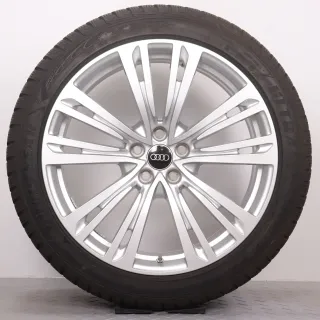 Winterräder 20 Zoll Audi A8 S8 4N D5 Original Felgen 4N0601025Q Winterreifen 8mm DOT24 265/40R20 104V XL AO Goodyear Ultragrip Performance GEN-1 Silber 9x20ET40 RDK - Bild 5