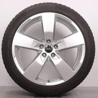 Winterräder 20 Zoll Audi A6 S6 4K C8 Original Felgen 4K0601025K Winterreifen 7,5mm DOT23 255/40R20 101W XL AO Continental Winter Contact TS 850 P 5-Arm Design RDK - Bild 5