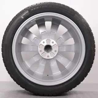Winterräder 20 Zoll Audi A6 e-tron GH Original Felgen 85E601025AR & AS Winterreifen 235/45R20 & 265/40R20 XL R0 Pirelli P Zero Winter 5-Doppelspeichen platingrau NEU - Bild 11
