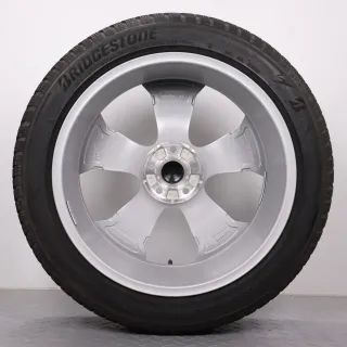 Winterräder 20 Zoll VW ID. Buzz Original Felgen 1T3601025AB & 1T3601025AC Winterreifen DOT23/24 7mm & 6-6,5mm 235/50R20 & 265/45R20 Alufelgen Stockton silber 8,5x20ET40 & 10x20ET58 - Bild 8