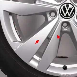 Winterräder 19 Zoll VW ID.4 & ID.5 Original Felgen Loen 11A071499 Winterreifen DOT23 5mm & 4,5-5mm 235/55R19 & 255/50R19 Pirelli Scorpion Winter silber 5x112 - Bild 6