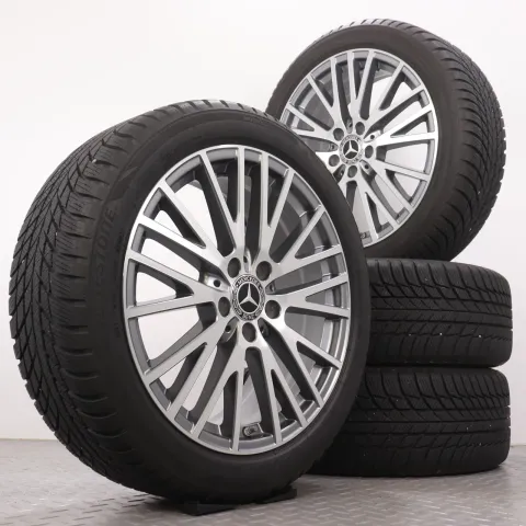 Background image for Winterräder 18 Zoll Mercedes-Benz A-& B-Klasse W177 W247 CLA C118 X118 Original Felgen A1774010600 Winterreifen 4,5mm DOT24 225/45R18 91H MO Bridgestone Blizzak LM-001 7,5x18ET49