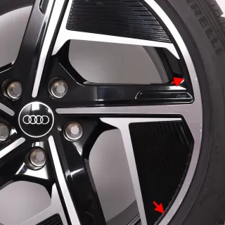 Winterräder 20 Zoll Audi e-tron GT + RS Original Felgen 4J3601025F & 4J3601025H Winterreifen DOT25 7,5mm245/45R20 & 285/40R20 Pirelli P Zero Winter 9x20ET54 & 11x20ET60 RDK - Bild 6