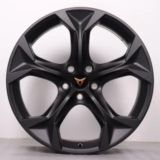 Alufelgen 19 Zoll Cupra Formentor KM Original Felgen Felgensatz Exclusive 5FF601025E schwarz matt 8x19ET40 5x112 57,1 NEU pulverbeschichtet - Bild 3
