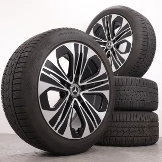 Winterräder 19 Zoll Mercedes-Benz E-Klasse W214 S214 Original Felgen A2144012300 Winterreifen 6-6,5mm DOT24 & 25 245/45R19 102H XL MO Continental Winter Contact TS860S - Bild 1