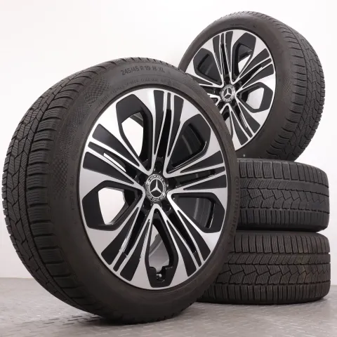 Background image for Winterräder 19 Zoll Mercedes-Benz E-Klasse W214 S214 Original Felgen A2144012300 Winterreifen 6-6,5mm DOT24 & 25 245/45R19 102H XL MO Continental Winter Contact TS860S