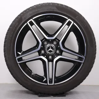Winterräder 18 Zoll Mercedes-Benz A- B- CLA- Klasse W177 V177 W247 C118 X118 Original Felgen A1774011500 Winterreifen 5&5,5mm DOT19 225/45R18 91H MO Pirelli - Bild 4