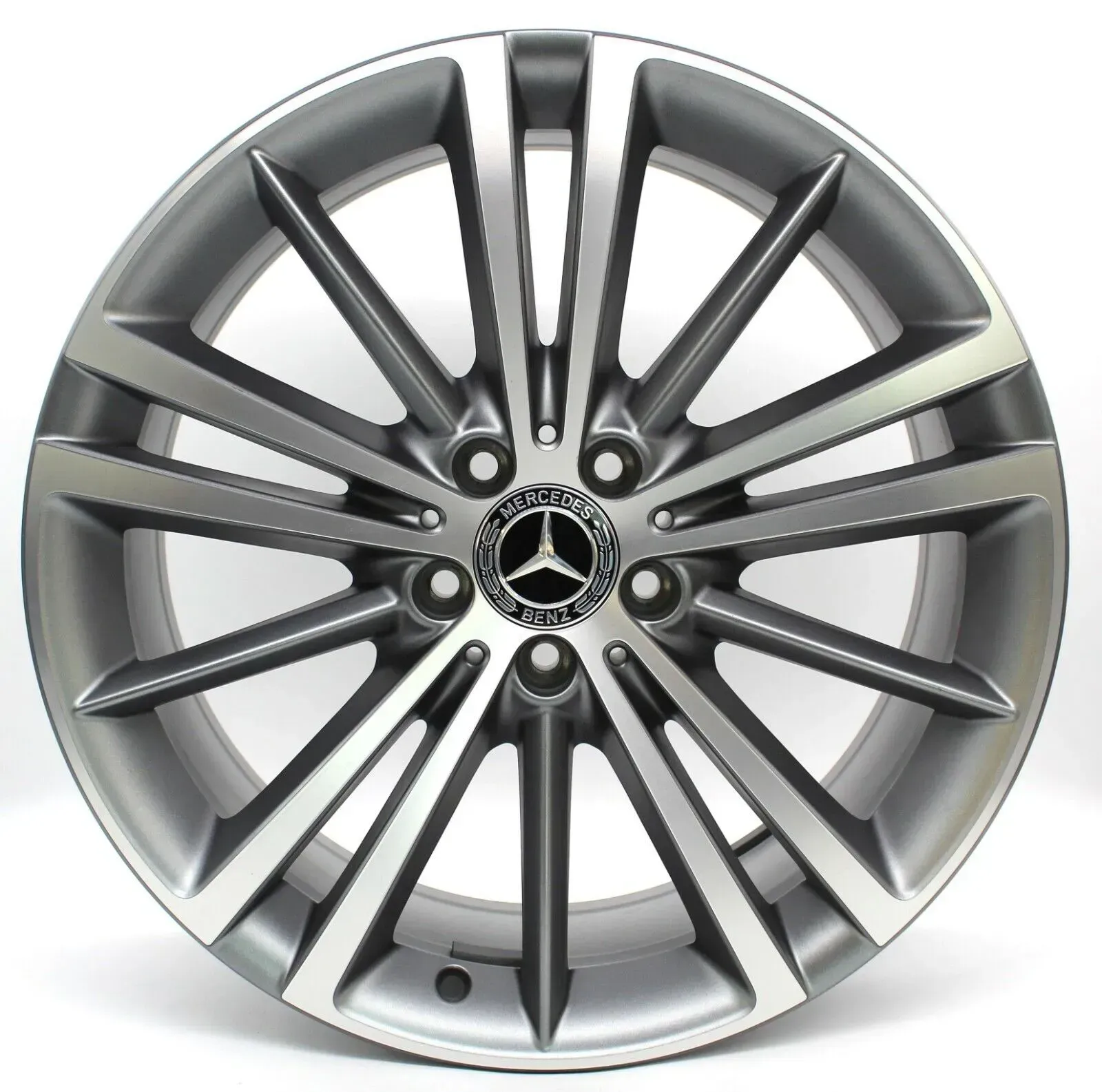 Alufelge 19 Zoll Mercedes-Benz CLS C257 Original Einzelfelge Ersatzfelge Mehrspeichenfelge A2574010400 grau glanzgedreht 9x19ET33 5x112 66,6 Neu: Sonstige - Bild 1