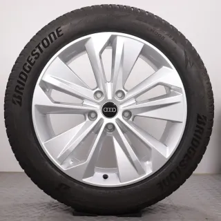 Winterräder 20 Zoll Audi Q6 / SQ6 e-tron GF Original Felgen 85H601025BP & 85H601025BQ Winterreifen 7-7,5mm & 6,5-7mm DOT25 255/50R20 & 285/45R20 5-Doppelarm-Falx silber - Bild 2