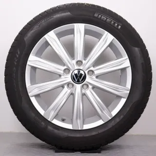 Winterräder 17 Zoll VW Touran II 5T Original Felgen Stockholm 5TA601025D Winterreifen 215/55R17 94H Pirelli Sottozero 3 Seal-Inside - Bild 6