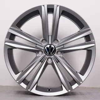 Alufelgen 18 Zoll VW Arteon 3H Original Felgen Felgensatz Sebring 3G8601025N Galvanograu 8x18ET40 5x112 57,1 - Bild 5