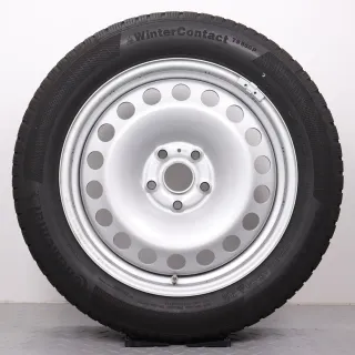 VW Caddy SK 17 Zoll Winterräder Original Stahlfelgen Reifen 215/55R17 98H XL DOT21 2x6-6,5mm / 2x 7mm RDK Satz - Bild 5
