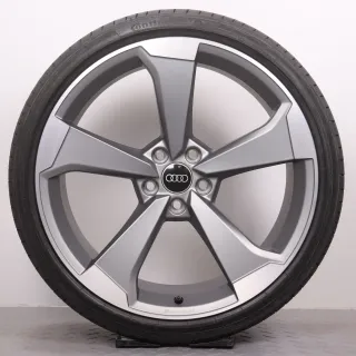 Sommerräder 20 Zoll Audi A5 & S5 F5 8W Original Felgen AUDI SPORT 8W0601025CF Sommerreifen 265/30R20 94Y XL RO1 Continental Sport Contact 5P 9x20ET34 5x112 NEU - Bild 2