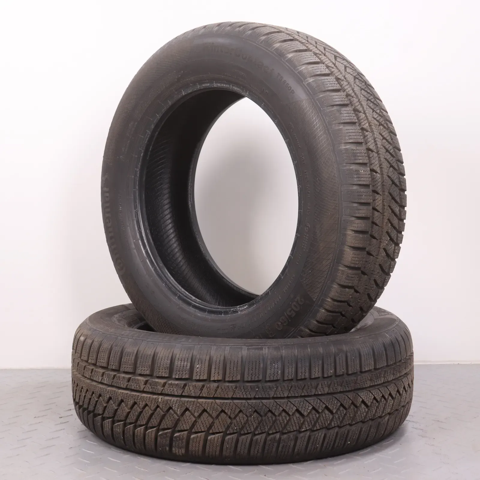2x Winterreifen Continental Winter Contact TS850P 205/60R16 92H AO DOT17 8,5mm 2056016 NEUWERTIG - Bild 1