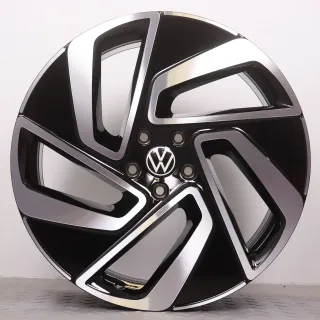 Alufelgen 20 Zoll VW ID.7 ED Original Felgen Felgensatz Montreal 14B601025E & 14B601025F schwarz glanzgedreht 8,5x20ET40 & 9,5x20ET47 5x112 57,1mm NEU - Bild 7