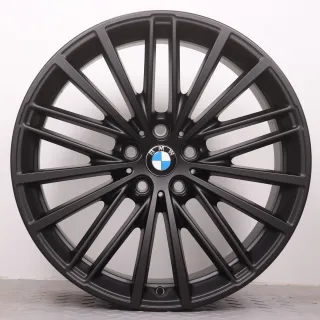 Alufelgen 19 Zoll BMW 5er G30 G31 Original Felgen Felgensatz Styling 635 V-Speiche schwarz matt 8x19ET30 & 9x19ET44 5x112 66,6mm NEU DEMO - Bild 7