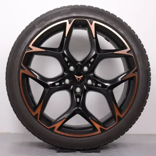 Winterräder 20 Zoll Cupra Formentor VZ5 Original Felgen 5FF601025M Winterreifen 255/35R20 97W XL Continental Winter Contact TS850P schwarz kupfer 8,5x20ET40 5x112 Alufelgen - Bild 2