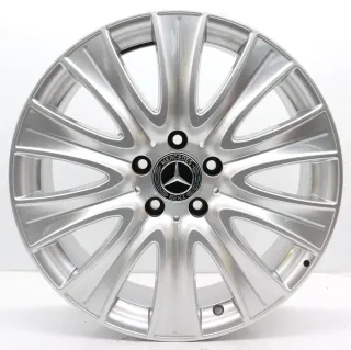 Alufelge 18 Zoll Mercedes-Benz S-Klasse W222 V222 C217 A217 Original Einzelfelge Ersatzfelge 10-Speichen A2224010902 7x45 Vanadiumsilber 8x18ET41 5x112 66,6 mm Gebraucht - Bild 1