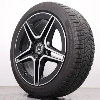 Winterräder 18 Zoll Mercedes-Benz A- B- CLA- Klasse W177 V177 W247 C118 X118 Original Felgen A1774011500 Winterreifen 5,5-6mm DOT18 225/45R18 91H MO Pirelli - Bild 10