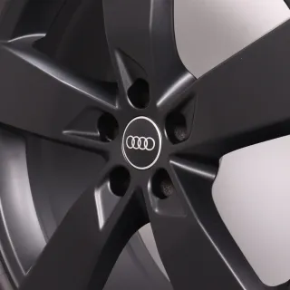 Winterräder 20 Zoll Audi A6 S6 4K C8 Original Felgen schwarz matt 4K0601025K Winterreifen 8-8,5mm DOT23 255/40R20 101W XL AO Continental Winter Contact TS 850 P 5-Arm Design - Bild 9