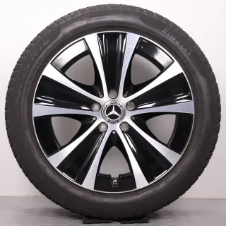 Winterräder 18 Zoll Mercedes-Benz E-Klasse W213 S213 A238 C238 Original Felgen A2134013700 Winterreifen 6mm DOT22 245/45R18 100V XL MOE Pirelli Winter Sottozero 3 5-Speichen - Bild 4